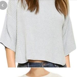 Free people box knit sweater
